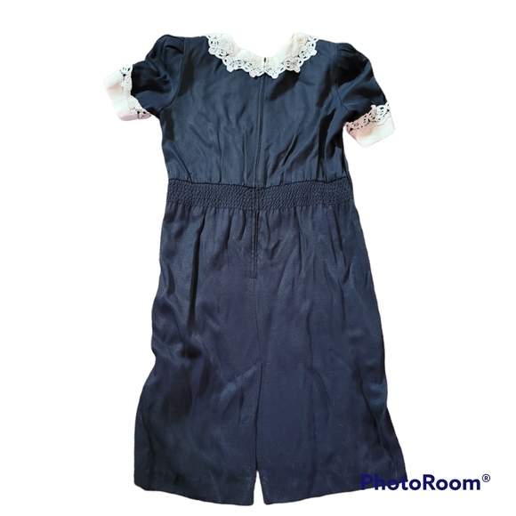 JEFFREY AND DARA VINTAGE COTTAGECORE DRESS W/LACE - Picture 2 of 7